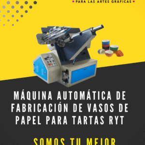 Máquina automática de fabricación de vasos de papel para tartas RYT