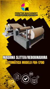 Maquina SLITTER/REBOBINADORA Automática Modelo FQH-1700