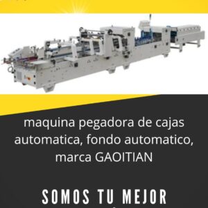 maquina pegadora de cajas automatica, fondo automatico, marca GAOITIAN, MODELO GDHH - 900.