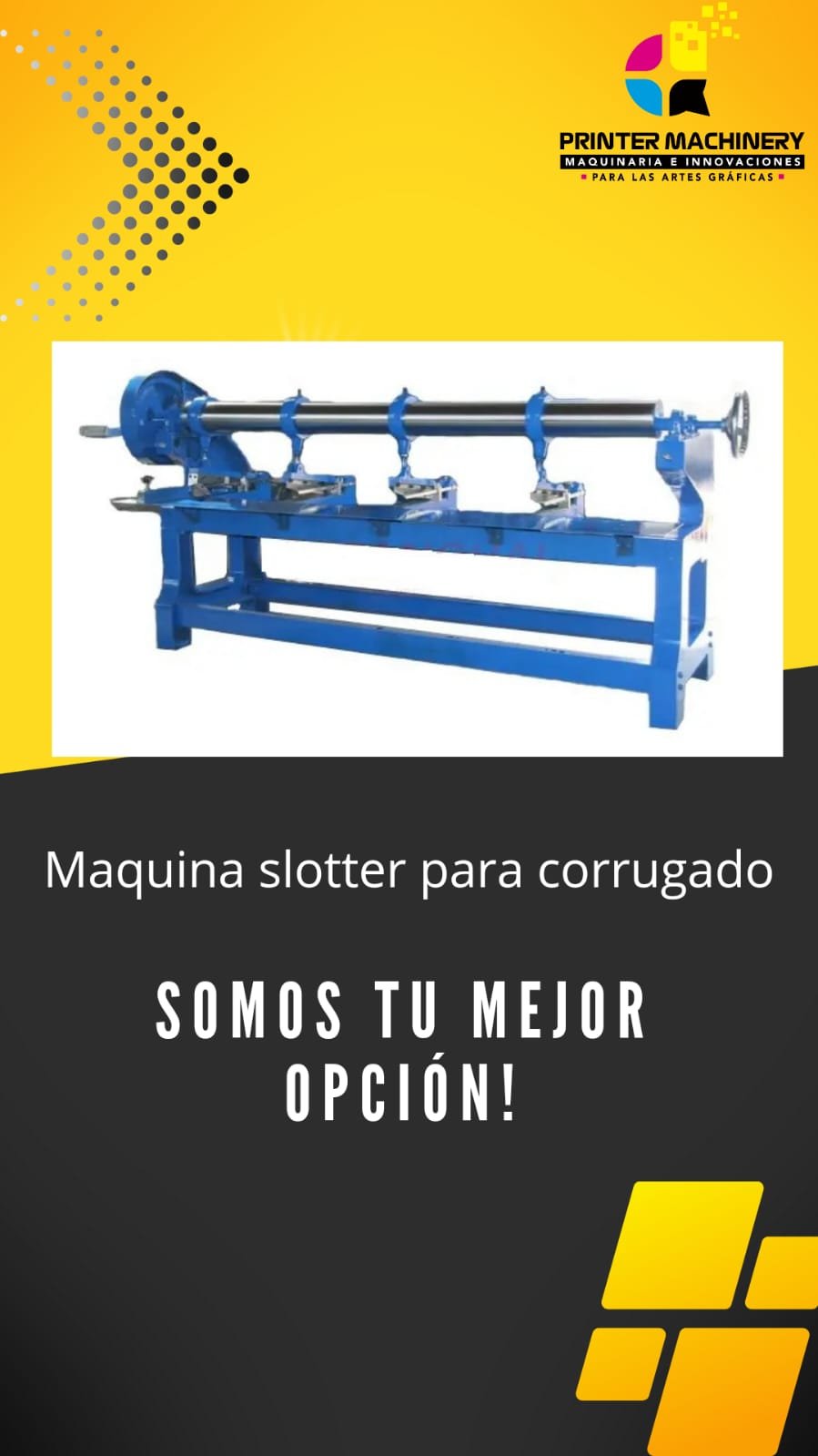 Maquina slotter para corrugado
