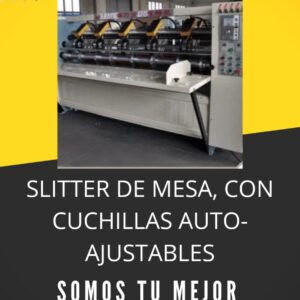 SLITTER DE MESA, CON CUCHILLAS AUTO-AJUSTABLES, SERIE BFY-ME.