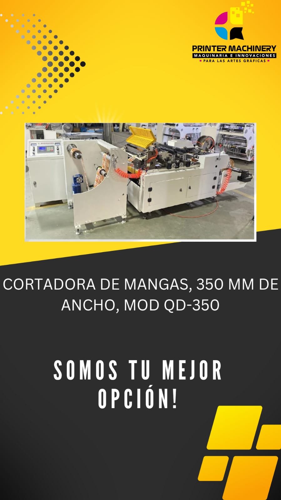 CORTADORA DE MANGAS, 350 MM DE ANCHO, MOD QD-350