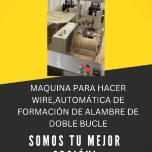 MAQUINA PARA HACER WIRE,AUTOMÁTICA DE FORMACIÓN DE ALAMBRE DE DOBLE BUCLE