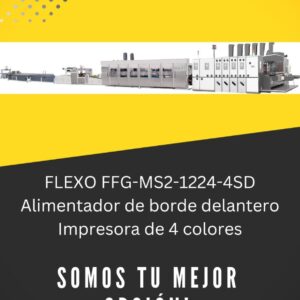 FLEXO FFG-MS2-1224-4SD Alimentador de borde delantero Impresora de 4 colores