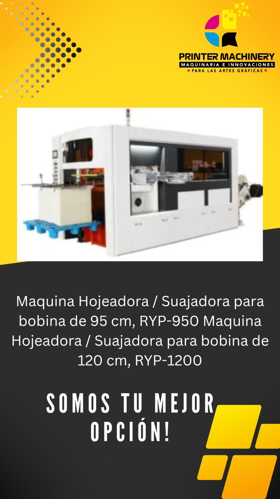 Maquina Hojeadora / Suajadora para bobina de 95 cm, RYP-950 Maquina Hojeadora / Suajadora para bobina de 120 cm, RYP-1200