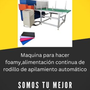 Maquina para hacer foamy,alimentación continua de rodillo de apilamiento automático