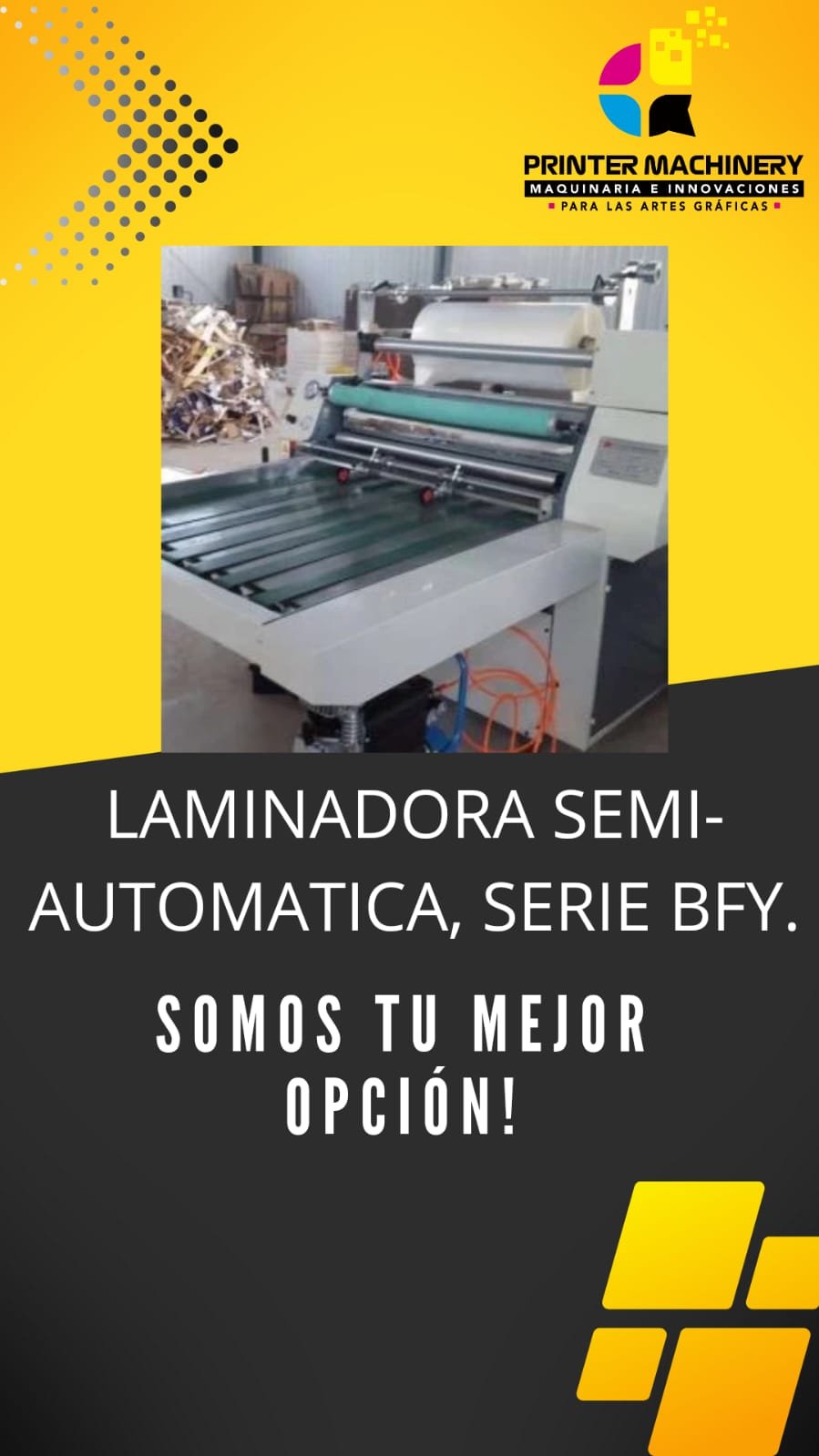 LAMINADORA SEMI-AUTOMATICA, SERIE BFY.