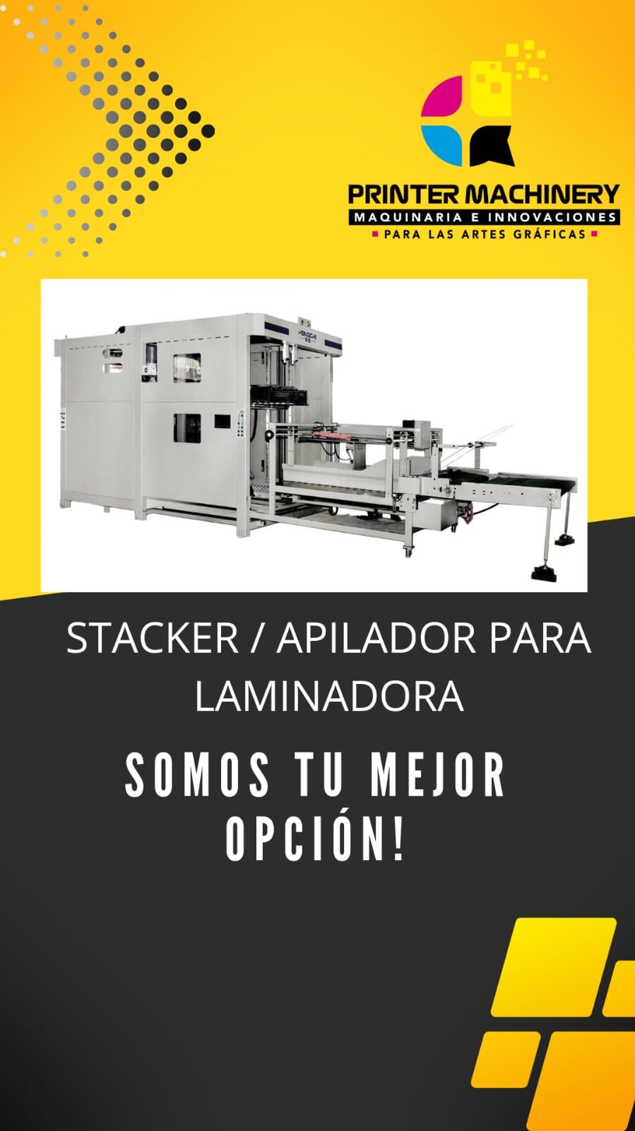 STACKER/APILADOR PARA LAMINADORA