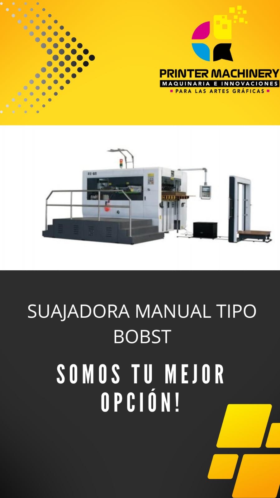 SUAJADORA MANUAL TIPO BOBST