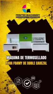 Maquina termosellado para Foamy de doble cabezal